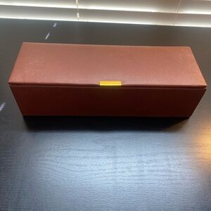 Brown Leather-Look Watch Box